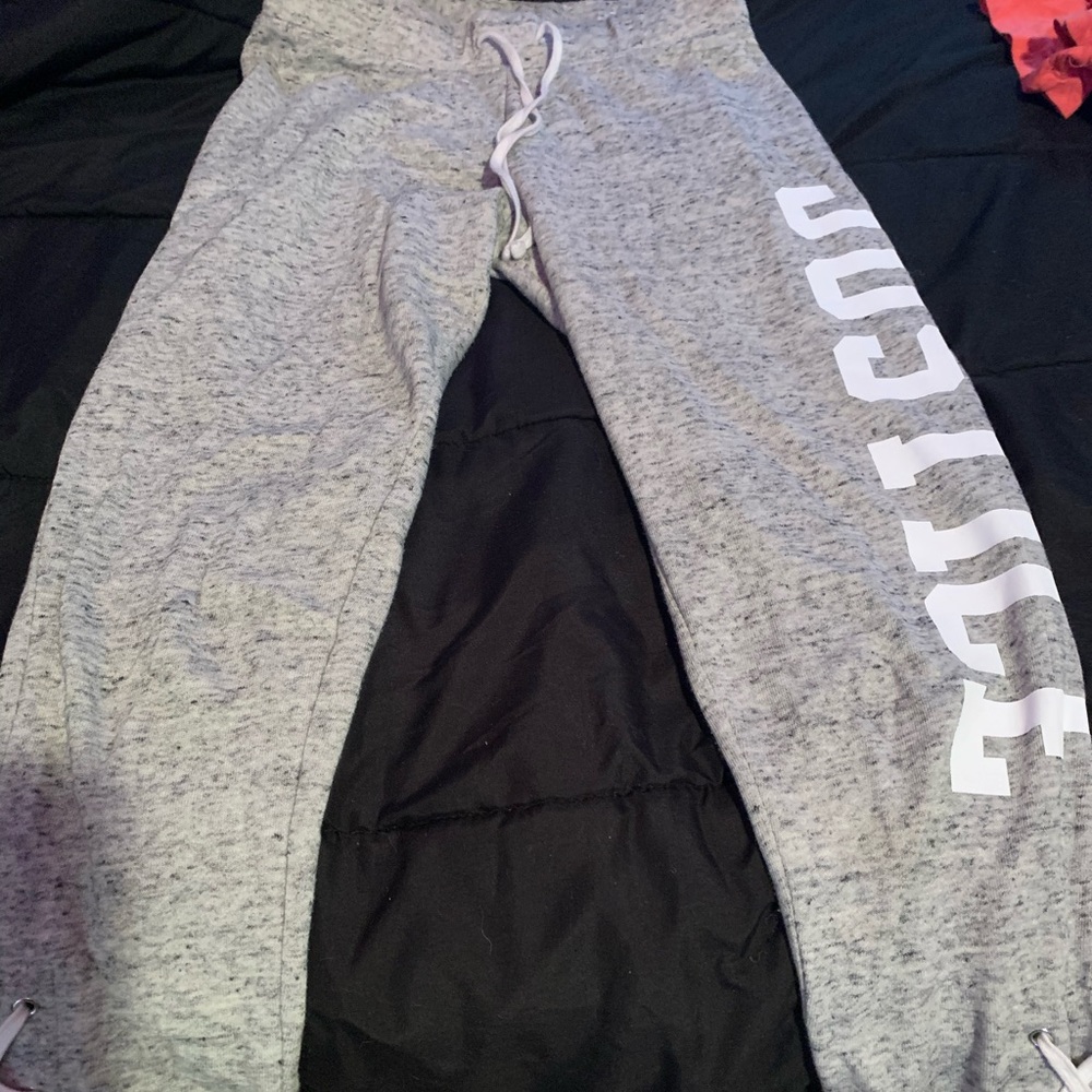 grey justice sweatpants